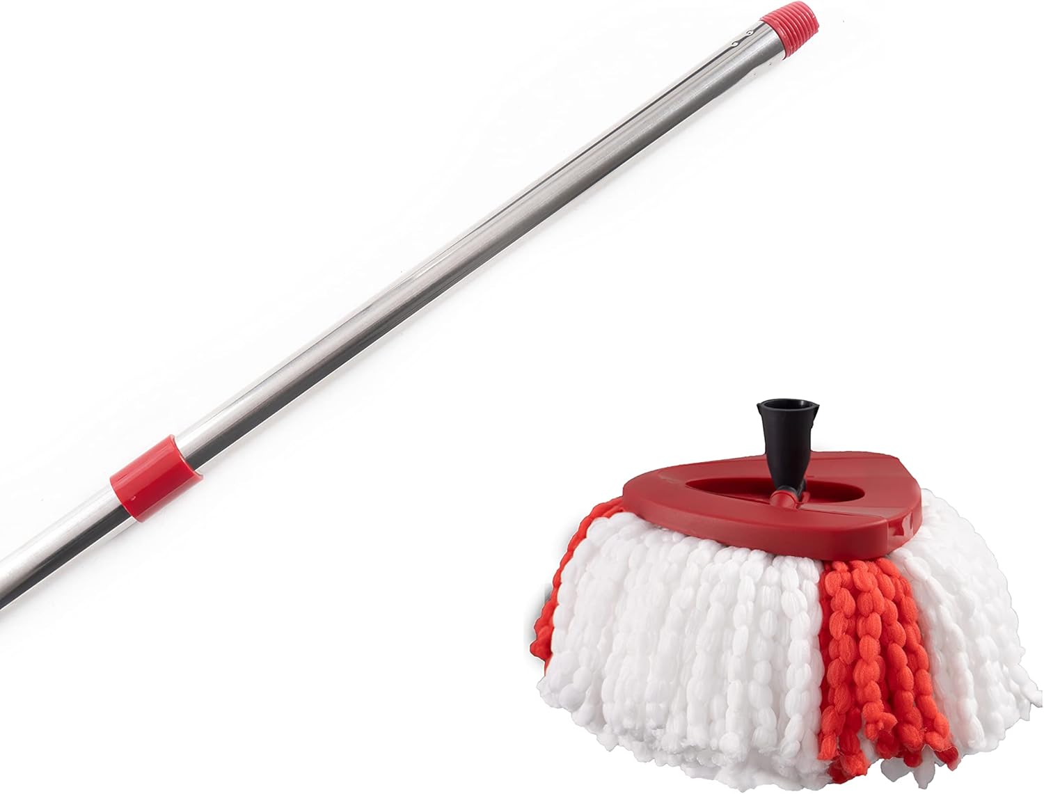 Matthew Cleaning Spin Mop Replacement Handle - Red