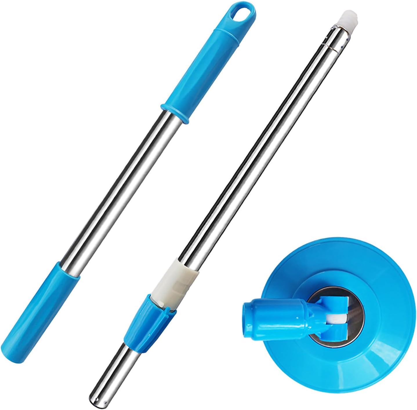 Midremer 49-inch Spin Mop Handle with Rotating Disc