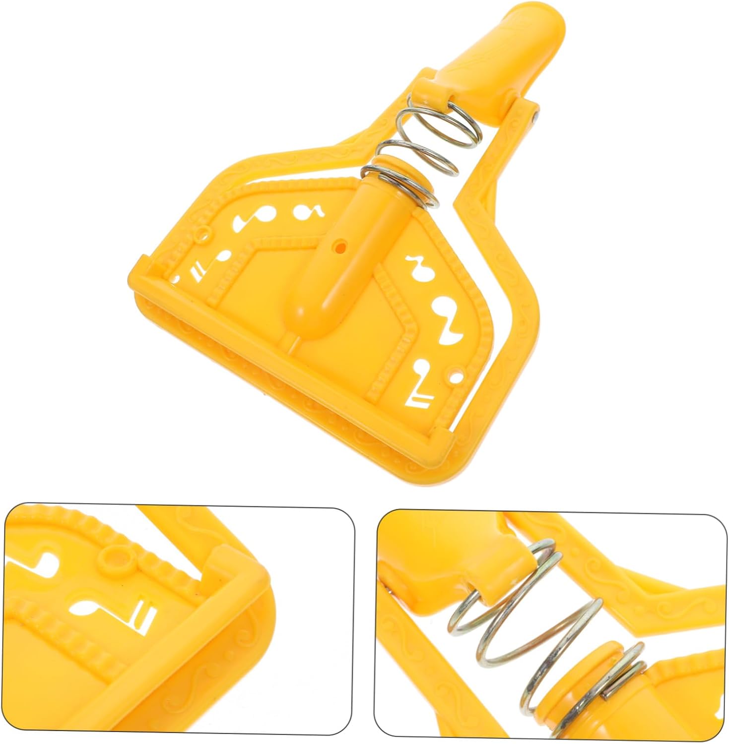 Minkissy Mop Head Connector with Secure Threaded Clip