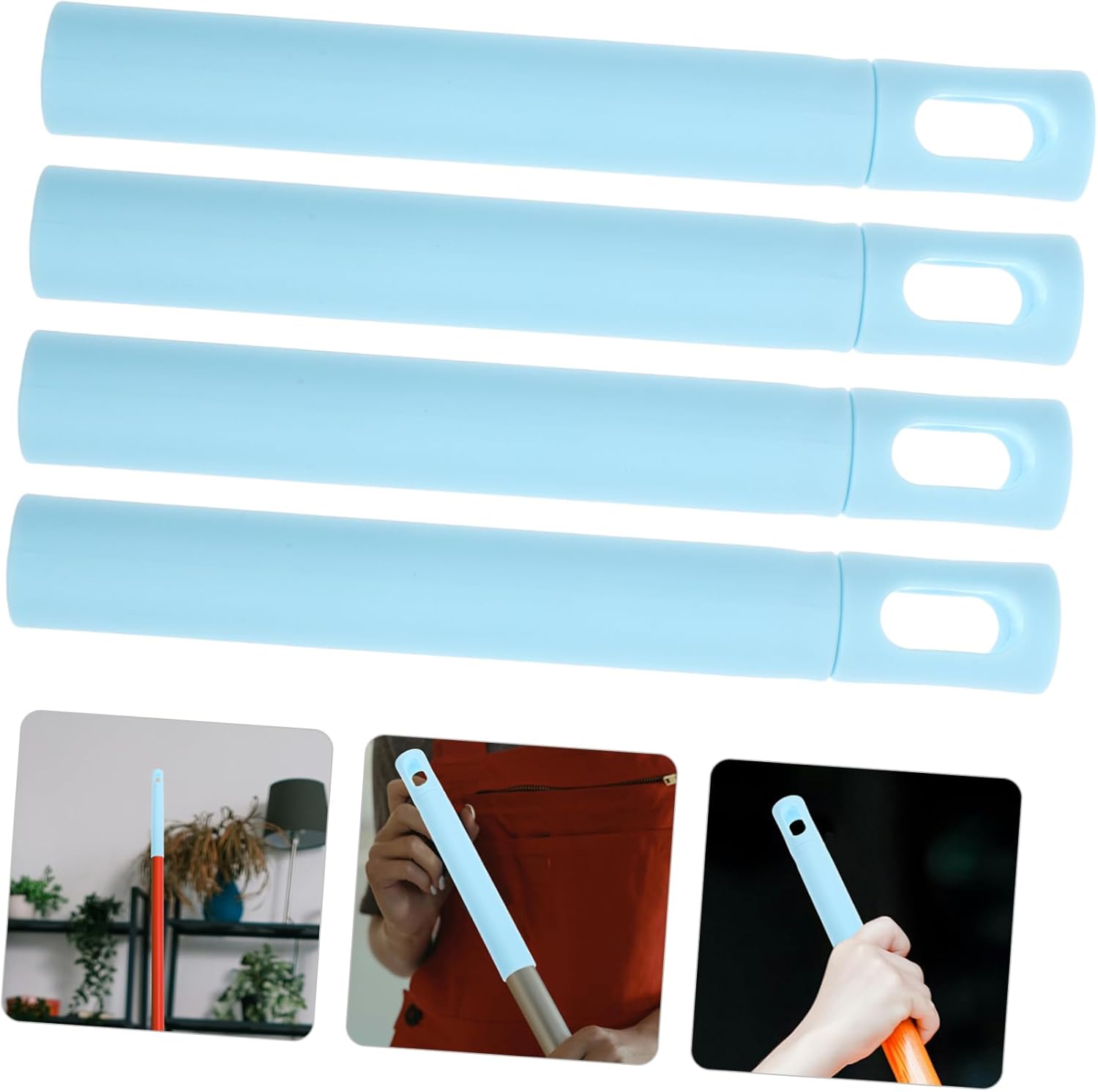 FRCOLOR 4pcs Lightweight Mop Handle Replacement 1