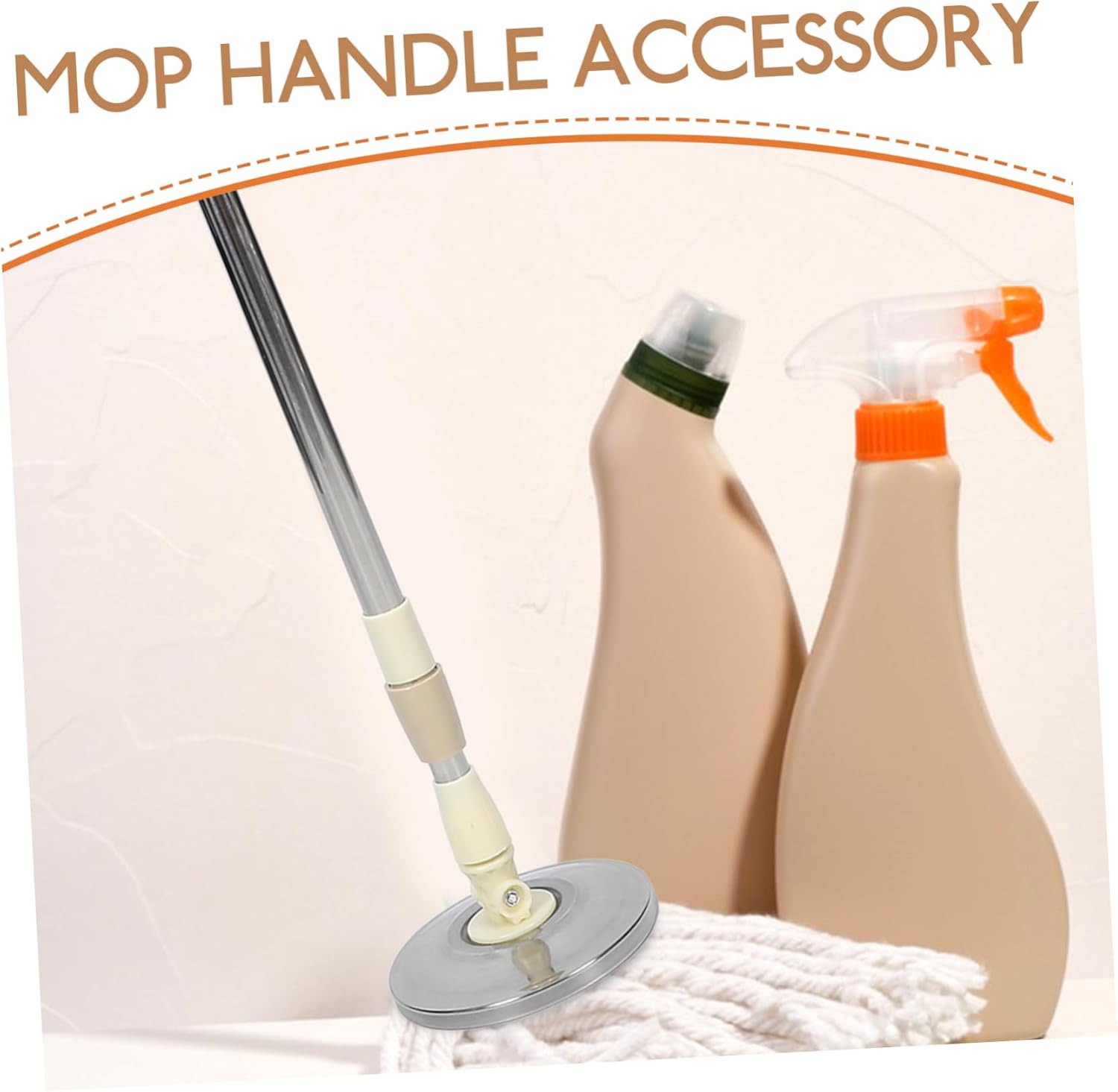 Rotary Mop Pole Stick Replacement Stainless Steel Handle