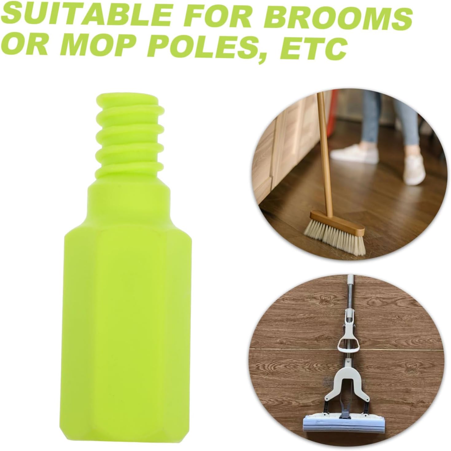 Threaded Mop Handle Adapter Replacement Tip for Broom and Car Wash Brush