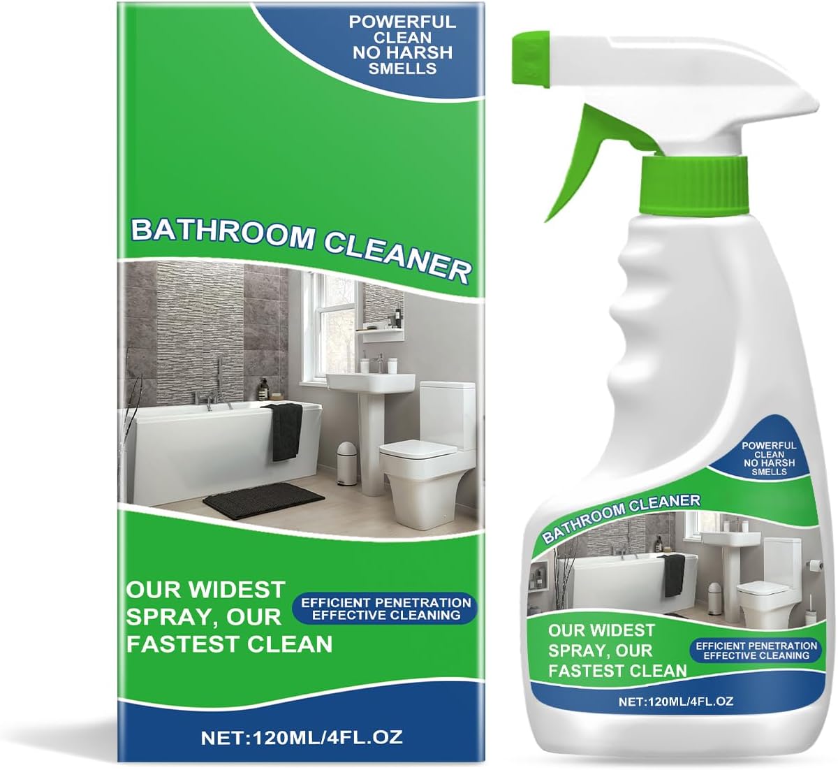 NebulaHouse Power Foaming Bathroom Cleaner 338oz 1