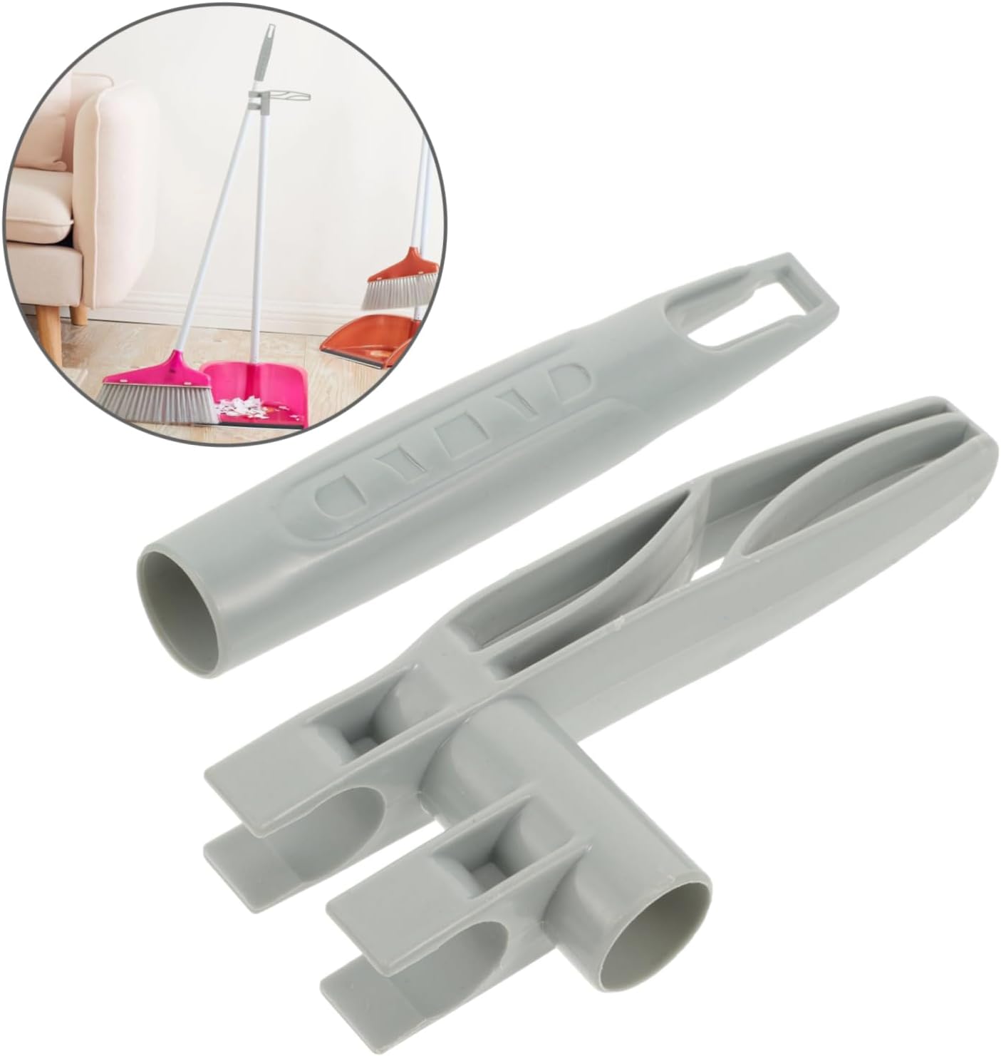 Minkissy 4sets Replacement Broom Handle and Dustpan