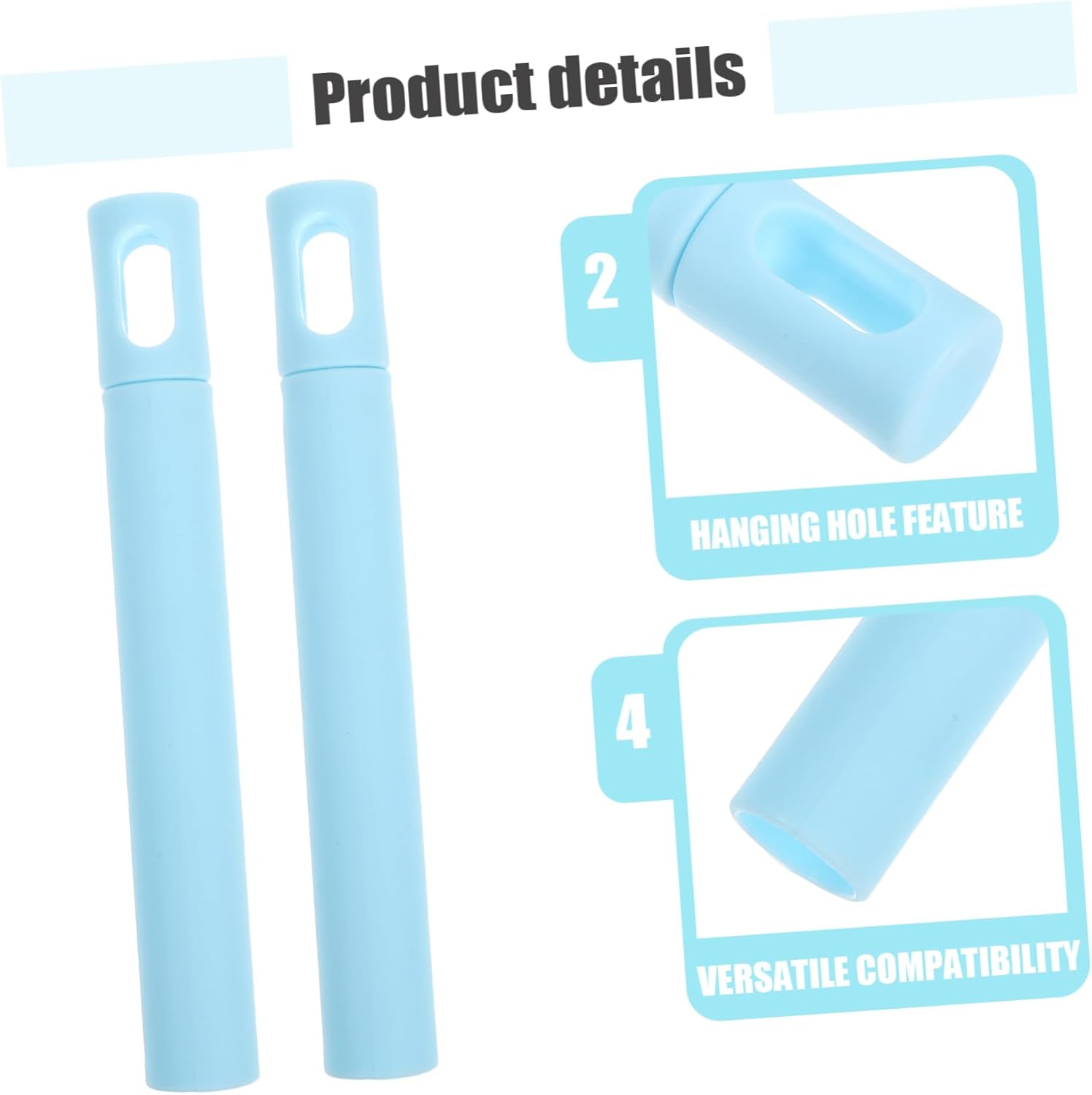 FRCOLOR 4pcs Lightweight Mop Handle Replacement 1