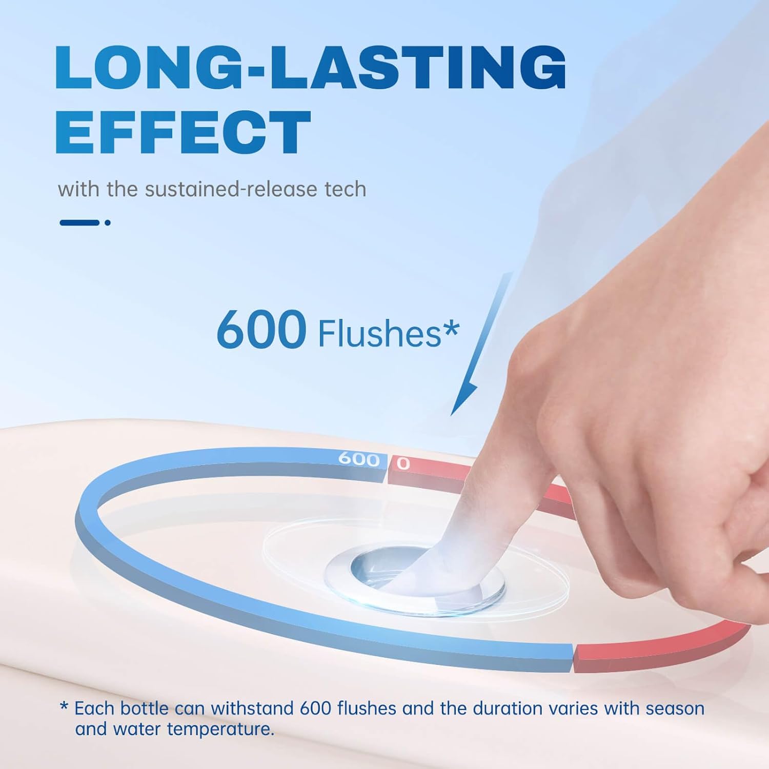 Vacplus Toilet Bowl Cleaners - 3 Pack Hands-Free Powerful