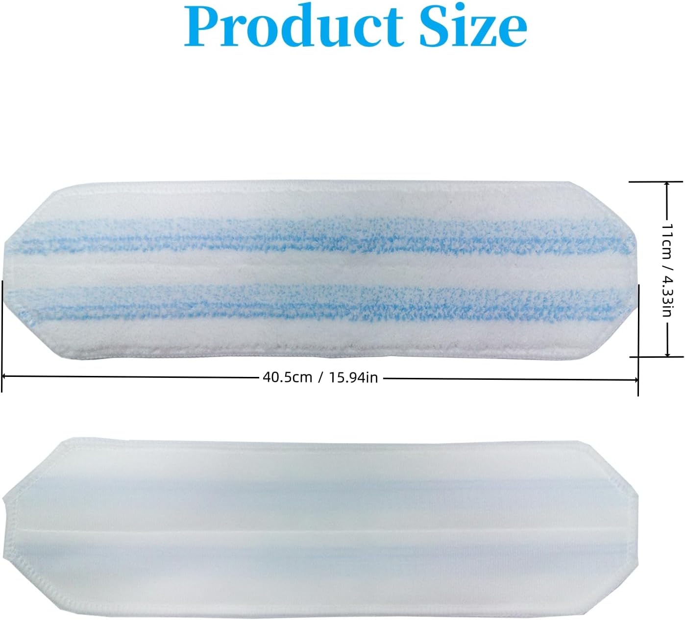 KVLZ Microfiber Mop Pads 6-Pack - Fits H2prO Mops