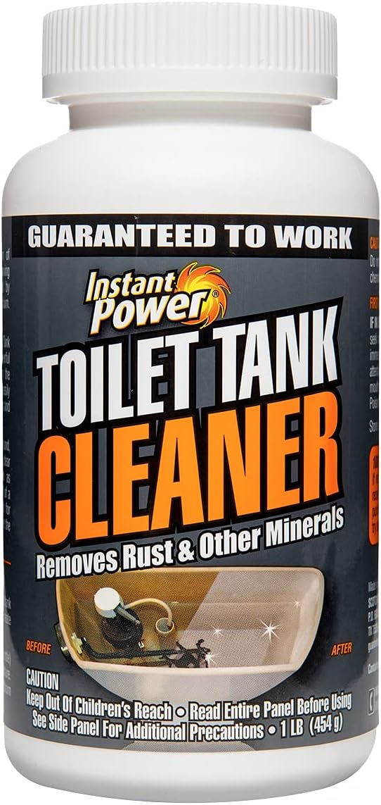 Instant Power Toilet Tank Cleaner 16 Oz No Scrubbing Removes Rust and Minerals