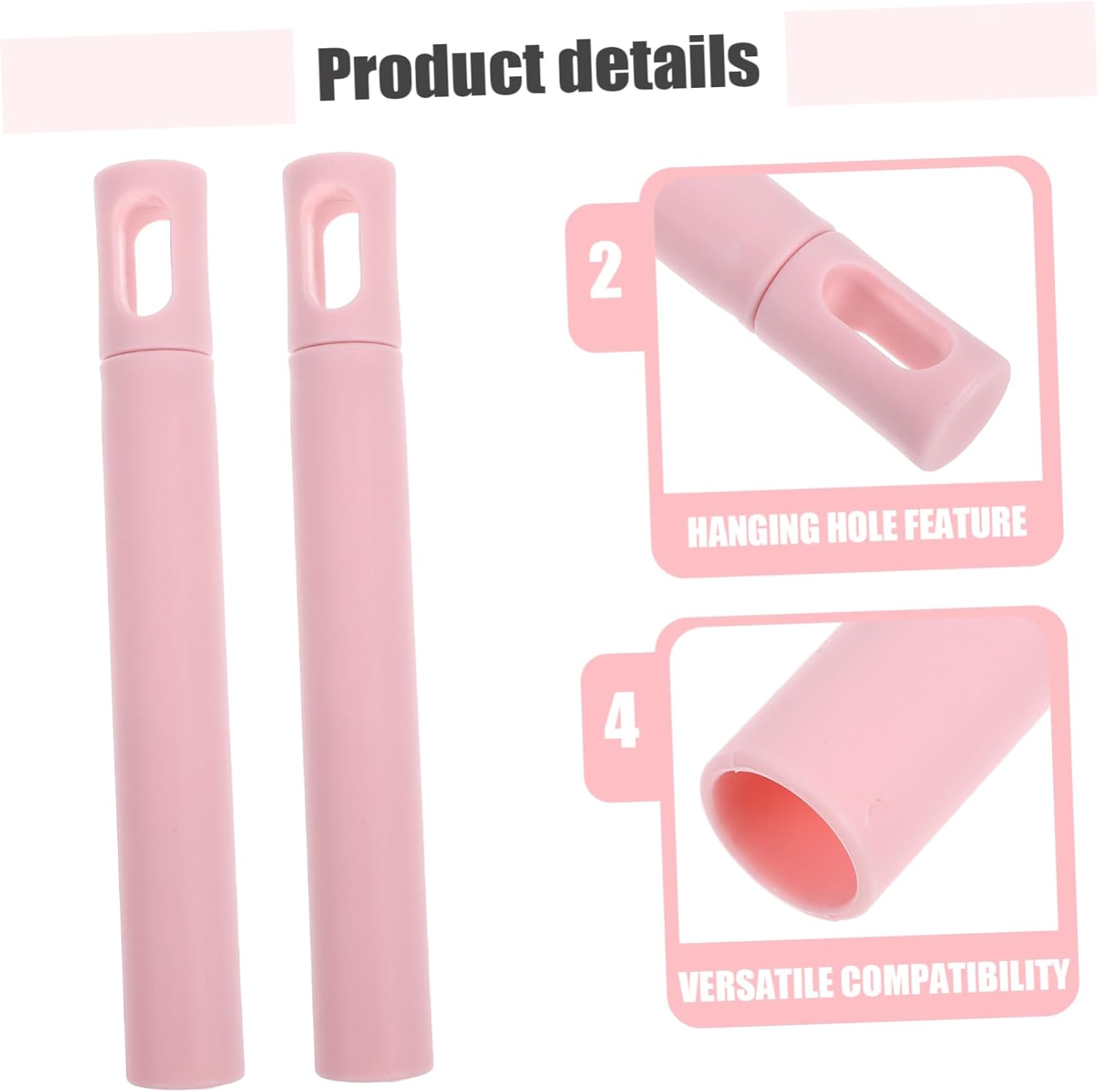 4pcs Mop Handle Replacement with Anti-Slip Design