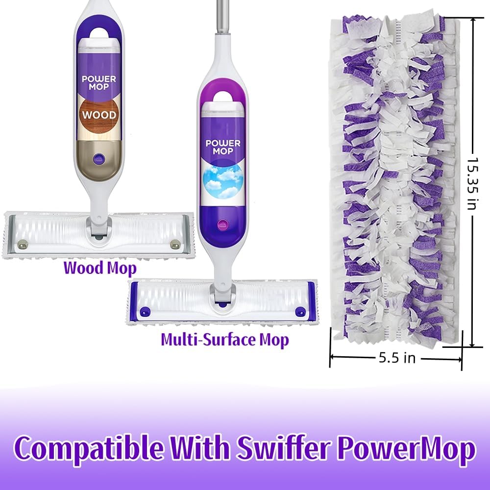 Disposable Mop Pads for S-wiff-er PowerMop 25 Count Refills