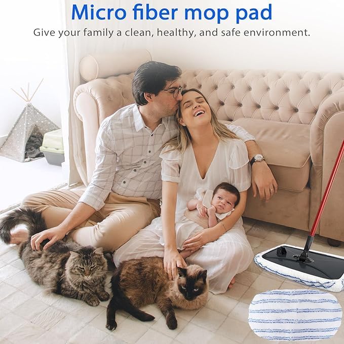 SavStor 10 Pack Microfiber Mop Pad Covers Replacement