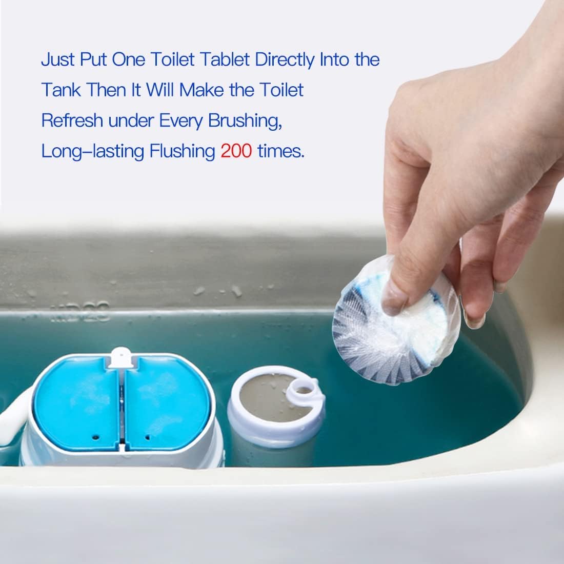 KIISIISO Toilet Cleaner Tablets 40 Pack Long-Lasting