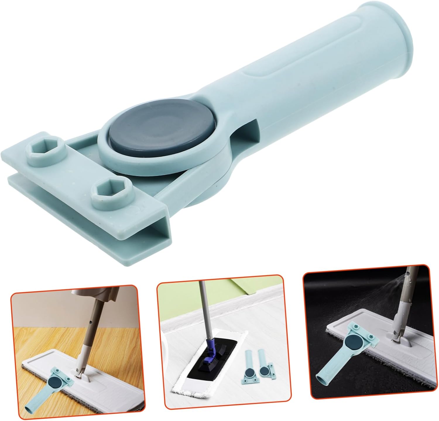 2PCS Detachable Mop Head Clamp Holder for Floor Cleaning Replacement
