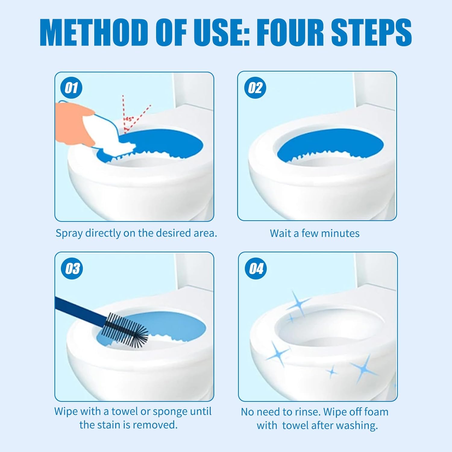Bathroom Cleaner - Foam Descaler for Glass Tiles and Faucets