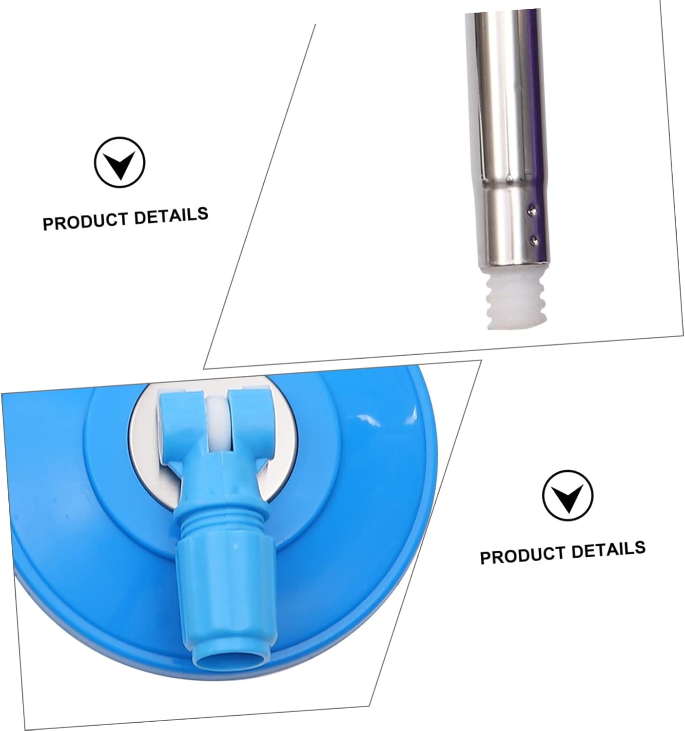 SHERCHPRY Rotating Mop Replacement Handle Pole