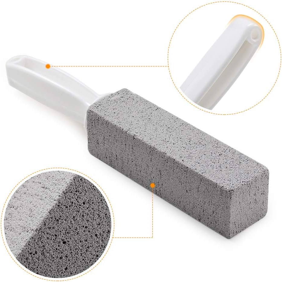 2 Pack Toilet Cleaner Pumice Stone with Ergonomic Handle