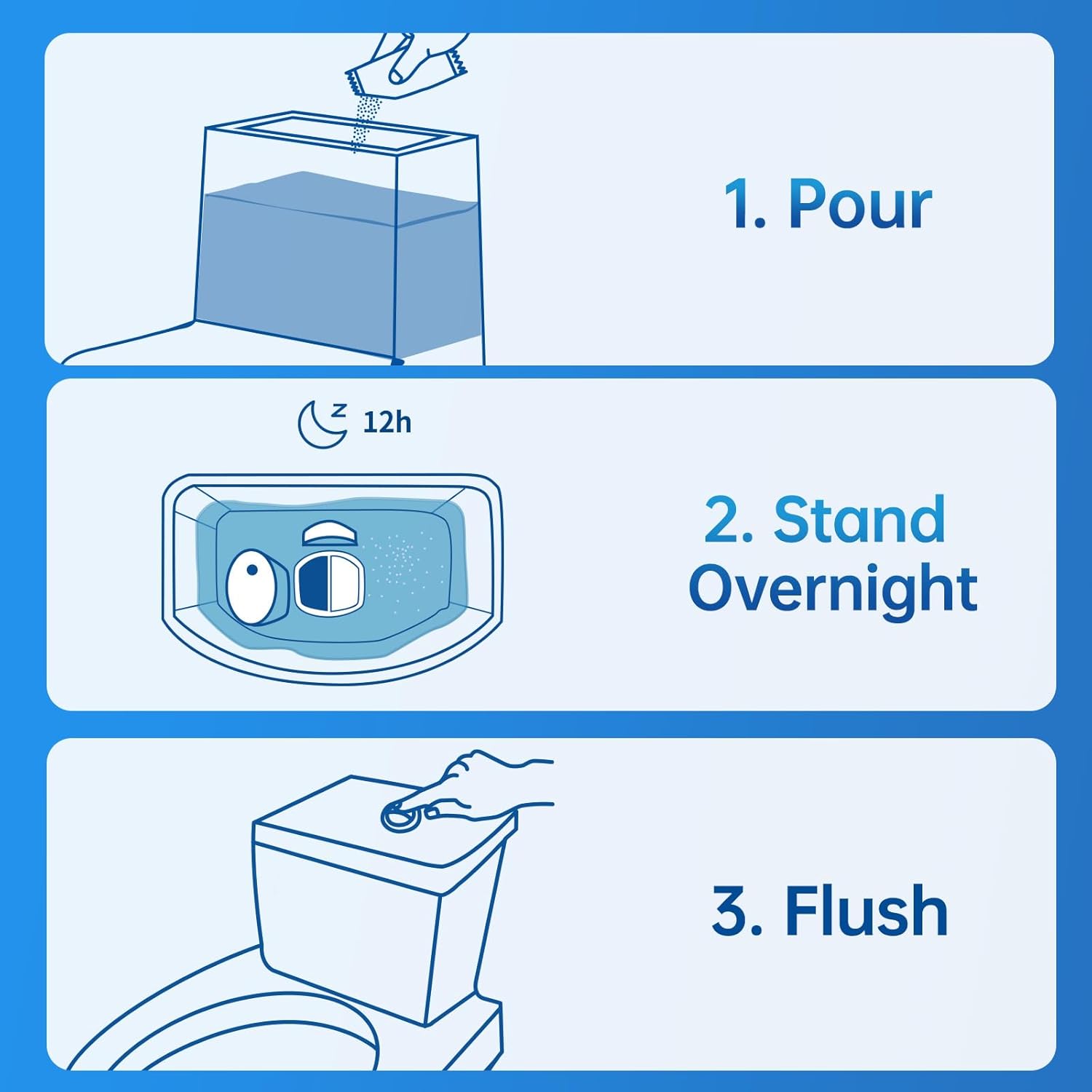 Vacplus Toilet Tank Cleaner - 6 Pack Automatic Descaler Tablets