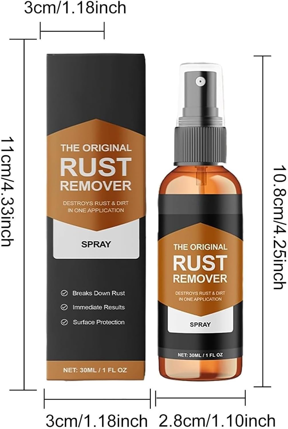 Mashaop Upgraded Rust Remover Spray 20