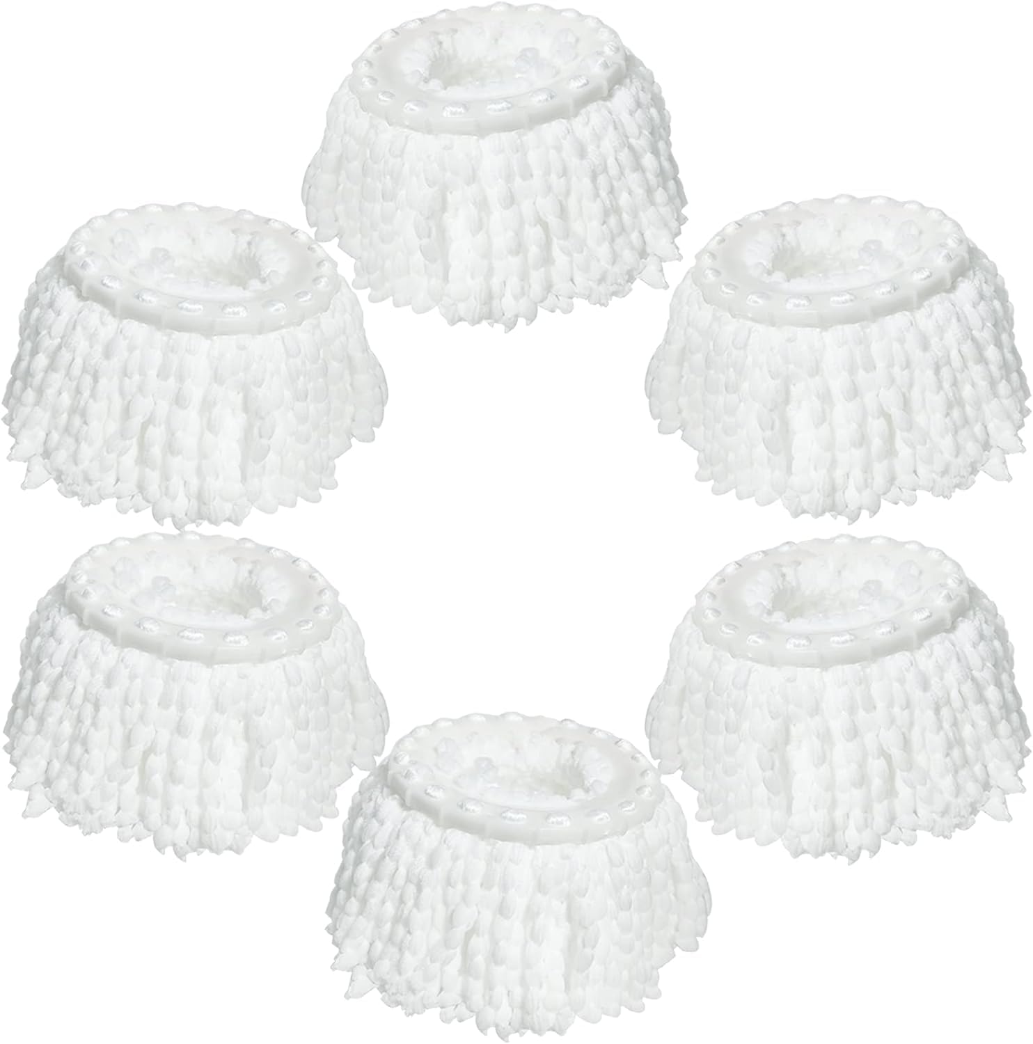 6 Pack Mop Head Replacements for RinseWise and FunClean Spin Mops