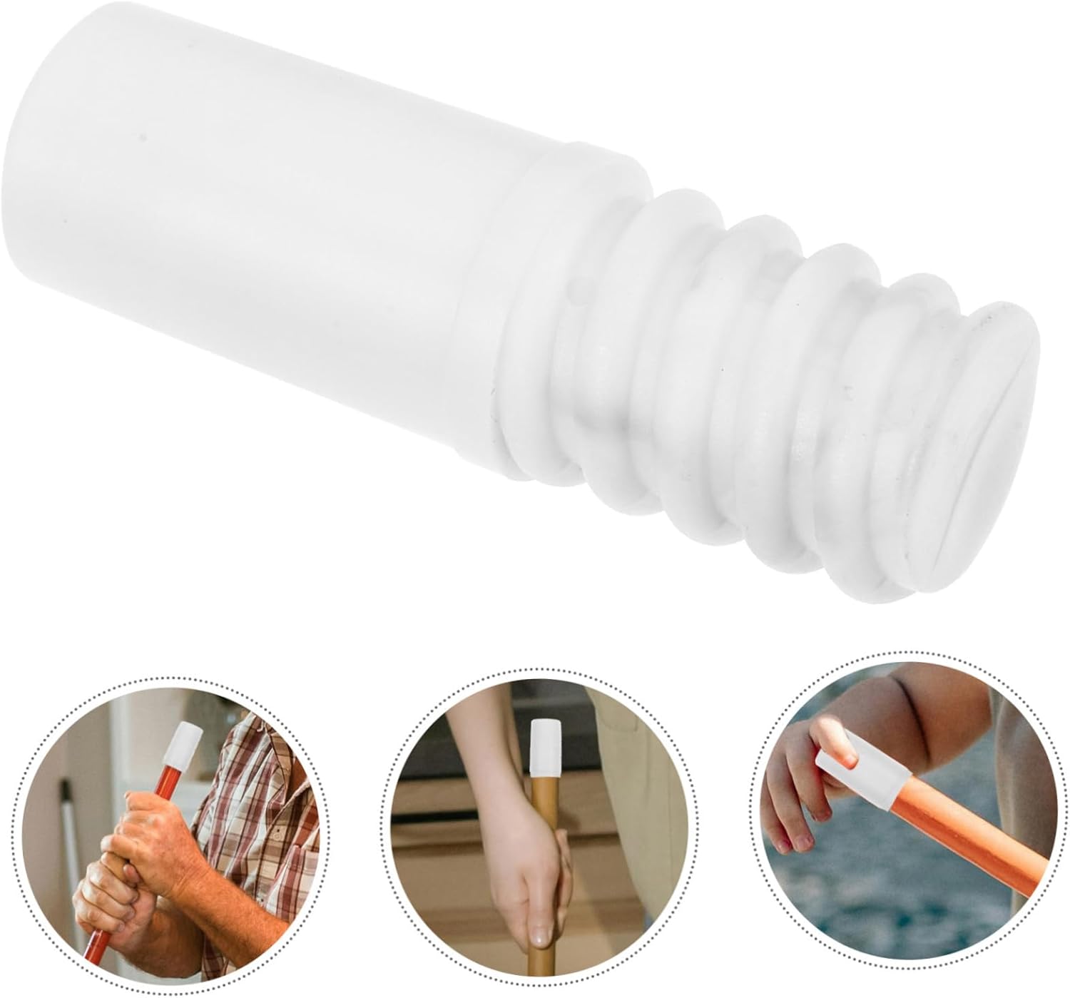 4pcs Threaded Handle Adapter Tips for Mop and Broom Poles 1