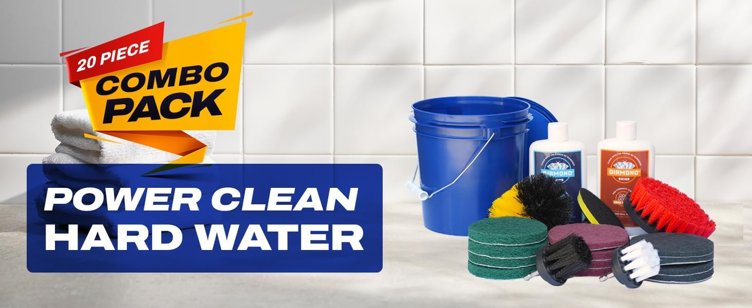 Diamond Shine 20-Piece Deep Clean Kit for Bathroom and Hard Water