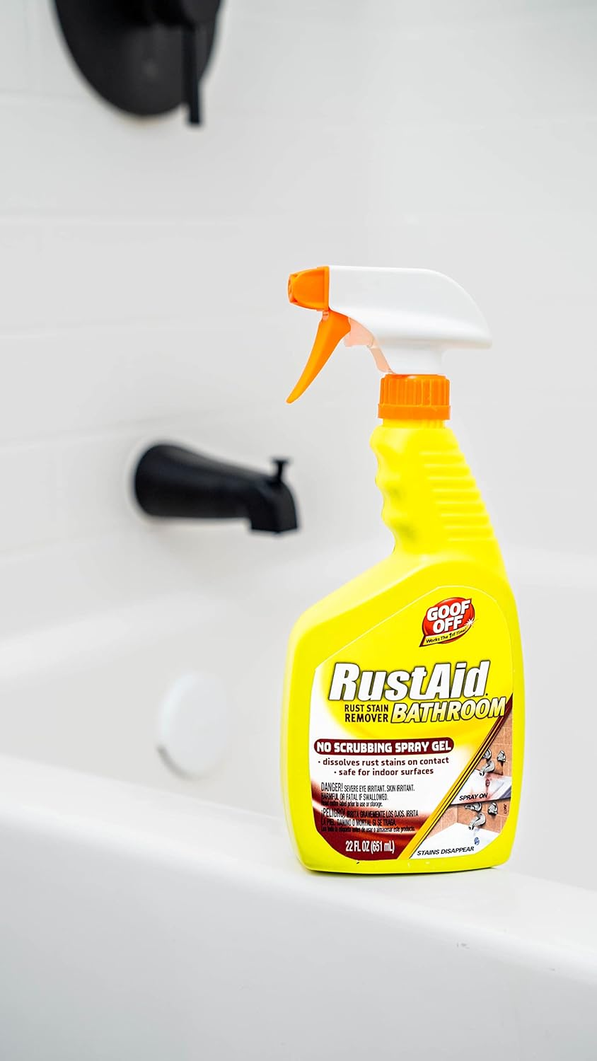 Goof Off RustAid Rust Stain Remover 22 oz Spray Bottle 1
