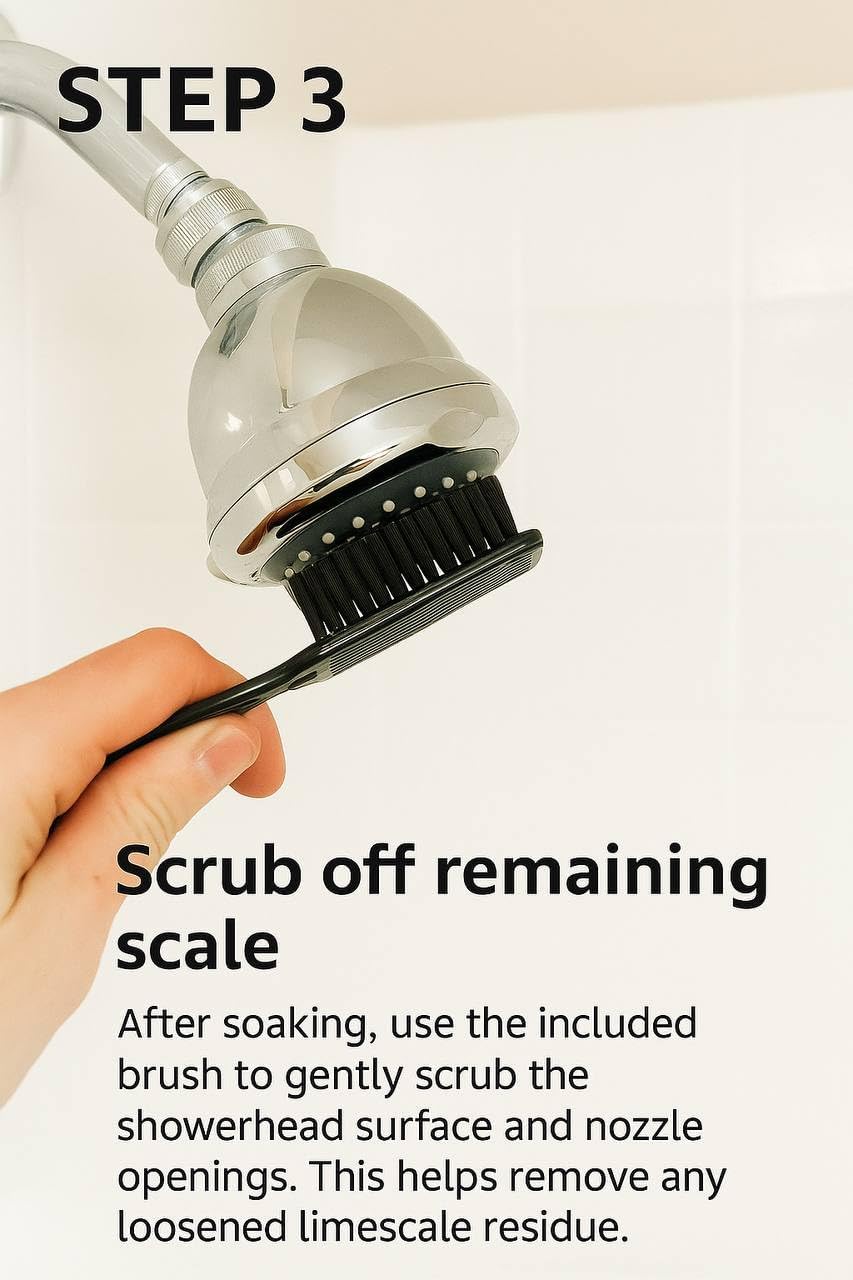 NoScale Pro Showerhead Descaling Kit - Eco-Friendly Limescale Remover