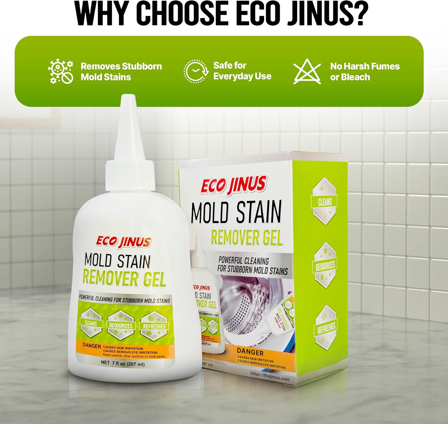 ECO JINUS Mold Stain Remover Gel 7 Fl Oz