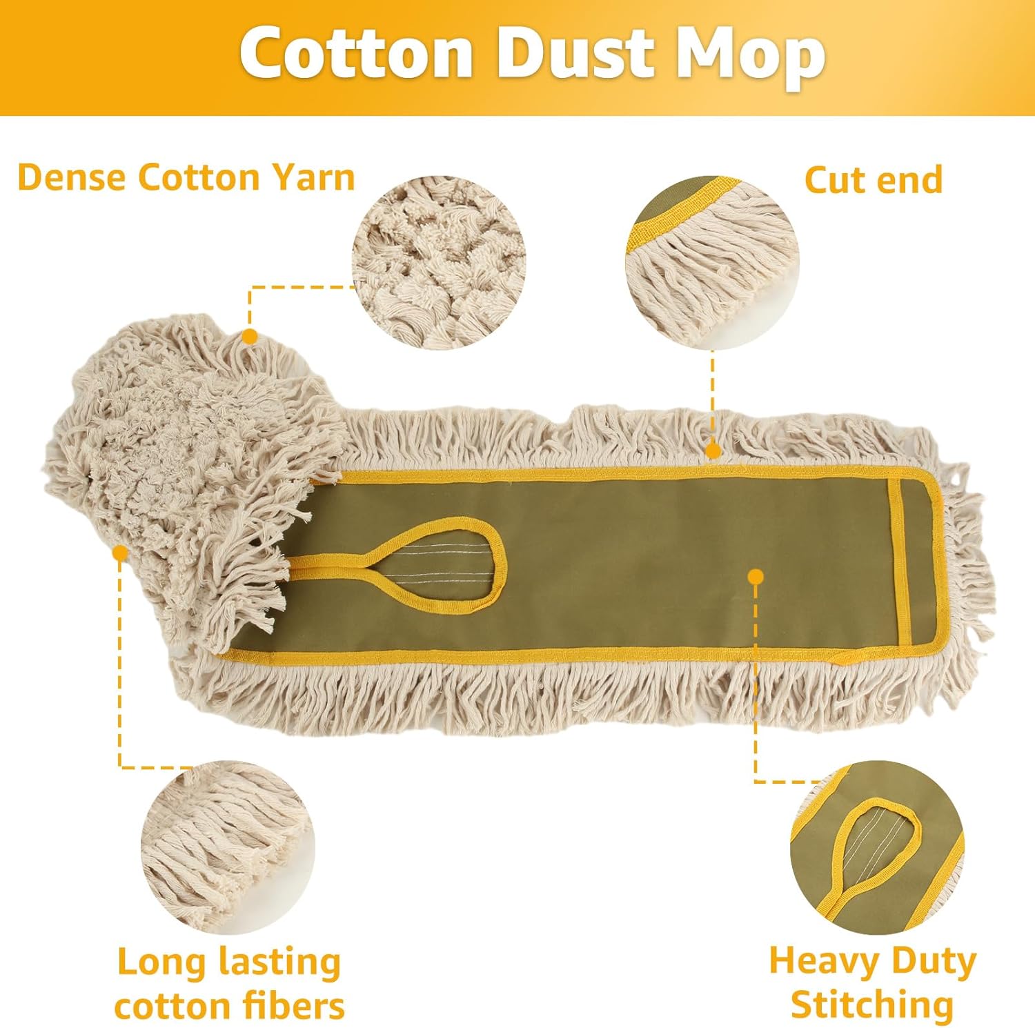 YAYODS 3 Pack Dust Mop Replacement Heads