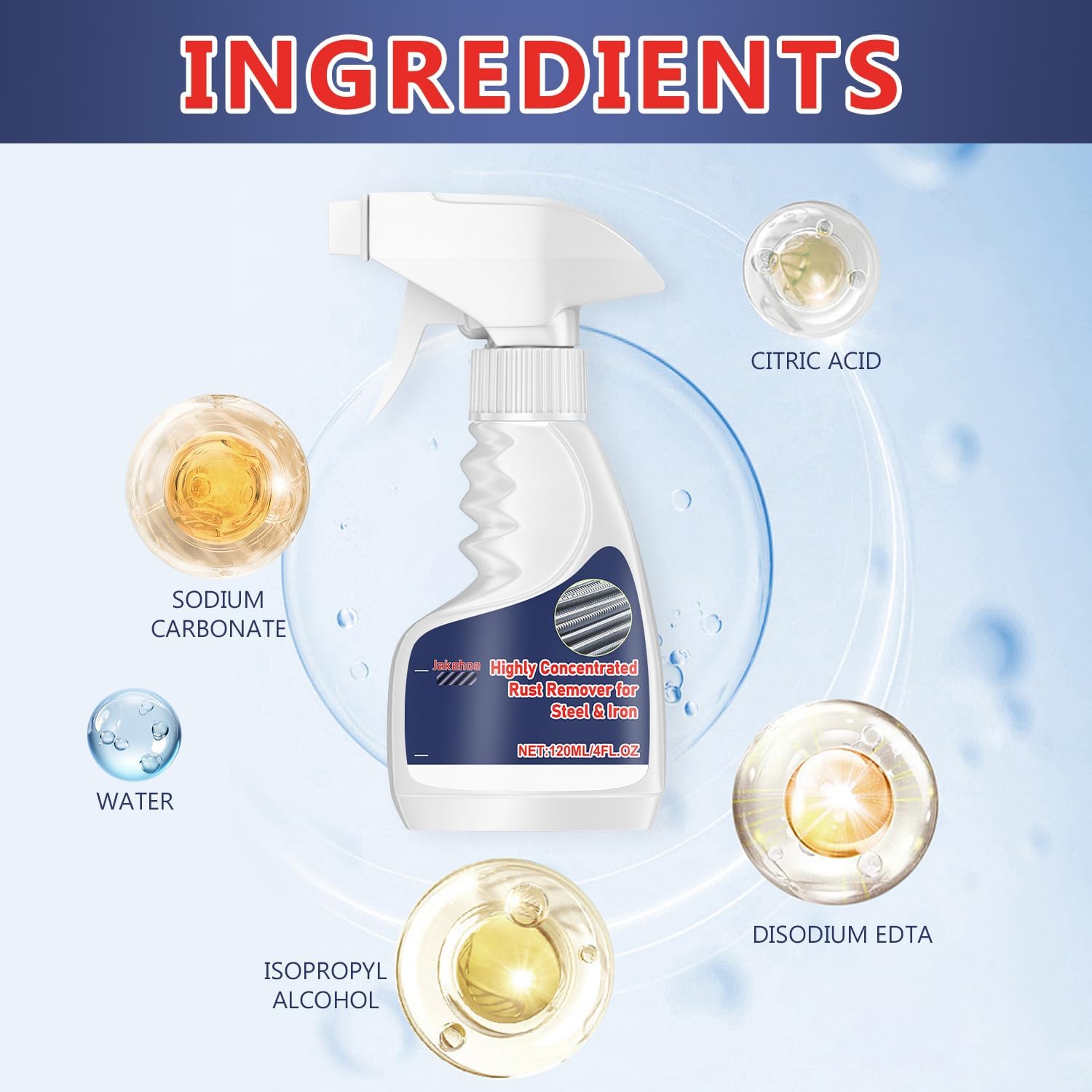 Heavy Duty Rust Remover Spray for Metal Surfaces