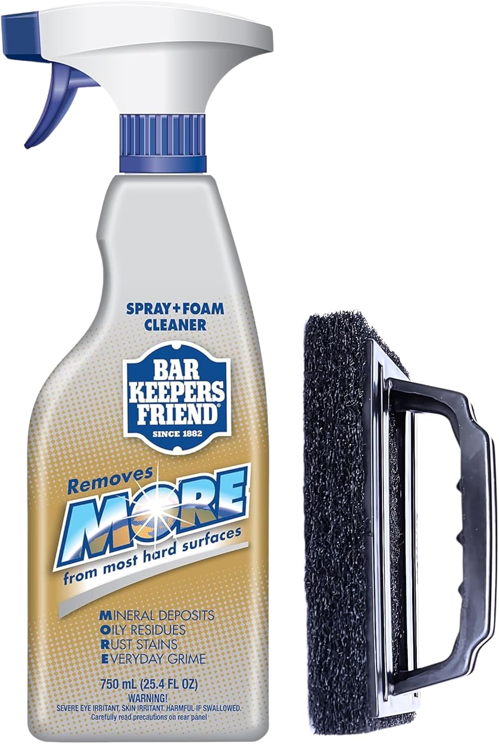 Daily Shower Spray Kit with Foam Scrub Brush