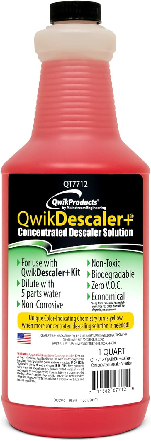 QwikDescaler 1 Quart Descaler Solution for Tankless Heaters