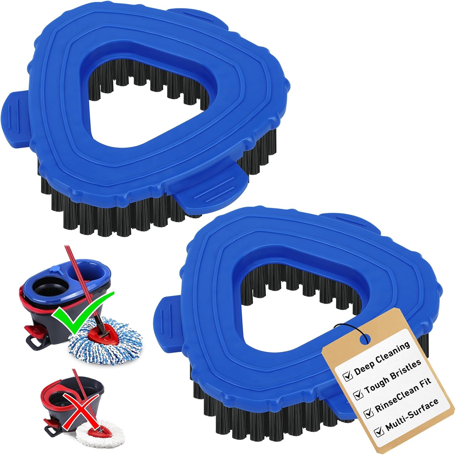 O Cedar RinseClean 2 Replacement Scrub Brush Head 2 Pack