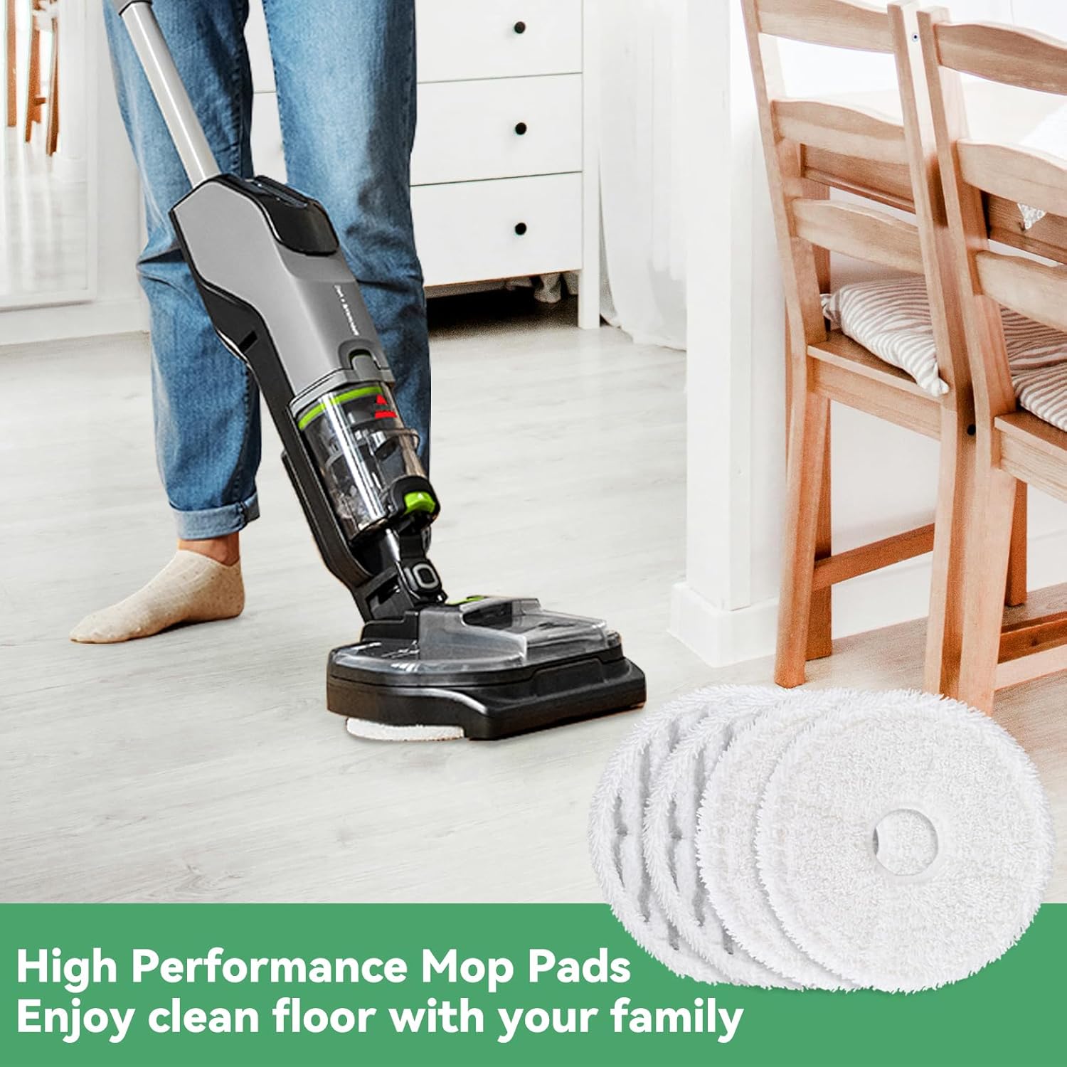 GreeSuit 3764 SpinWave Vac Replacement Mop Pads 12 Pack