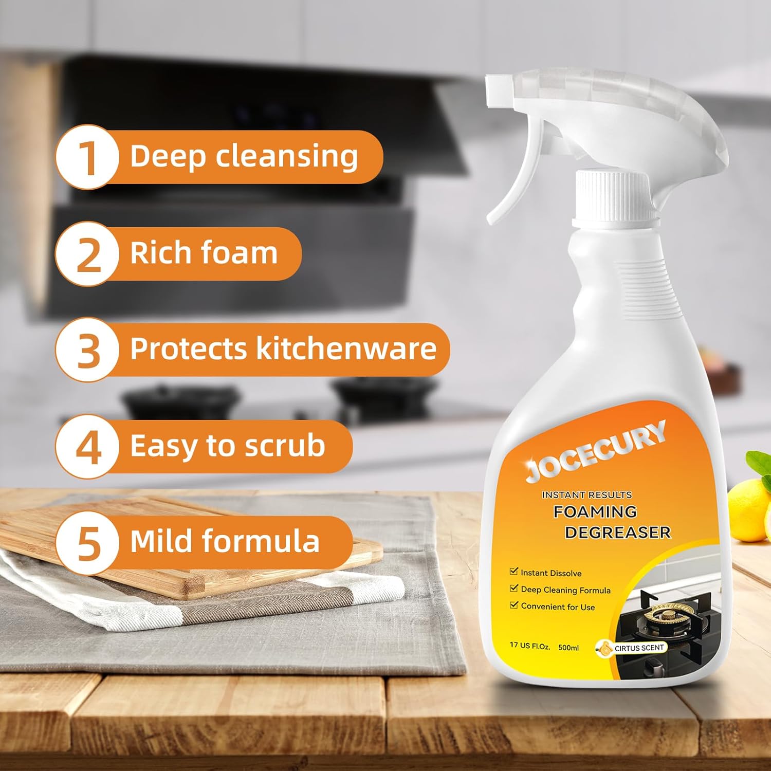 Jocecury 500ML Foam Cleaner Rust Remover Set