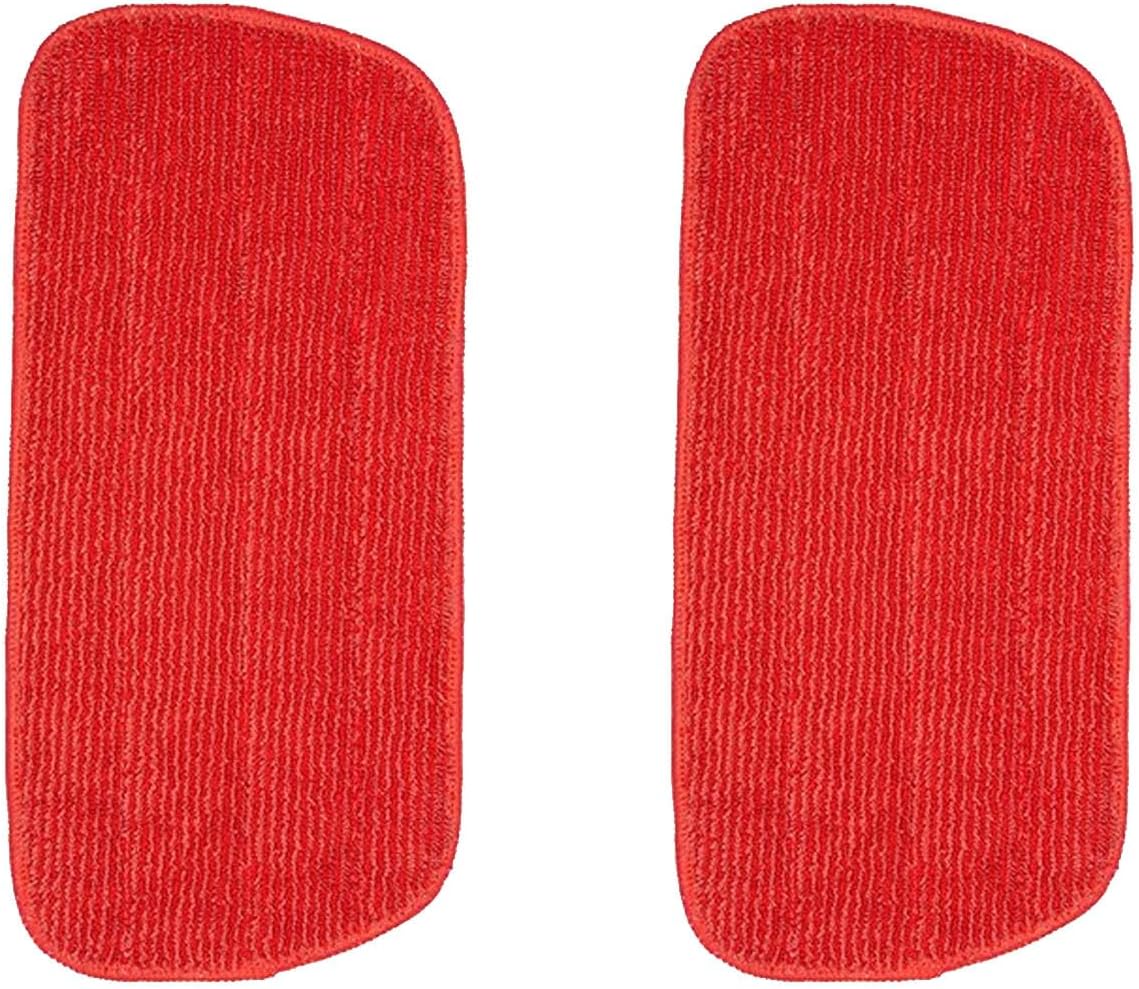 Rinakou 2 Pack Red Microfiber Mop Pads 1