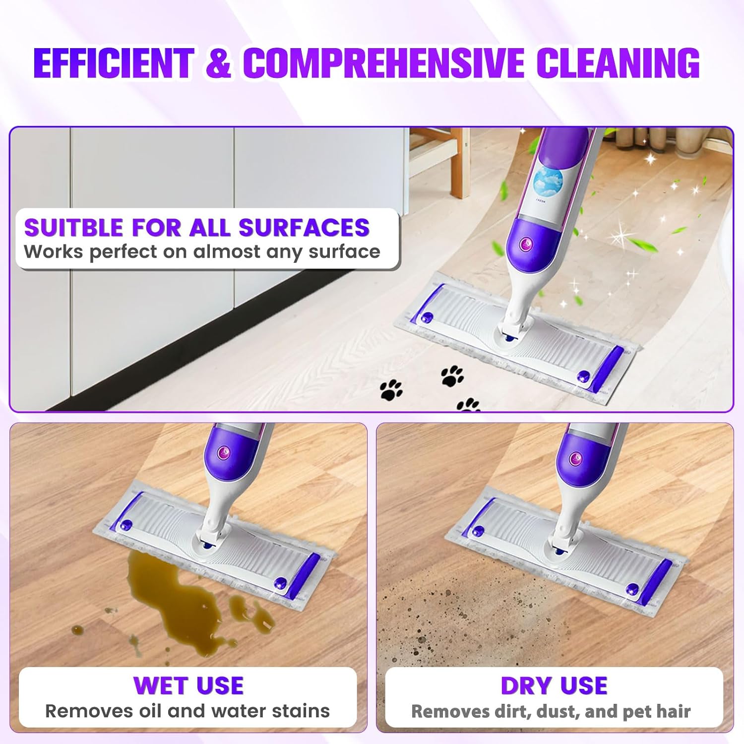 10 PCS Swiffer PowerMop Replacement Mop Pads - Multi-Surface