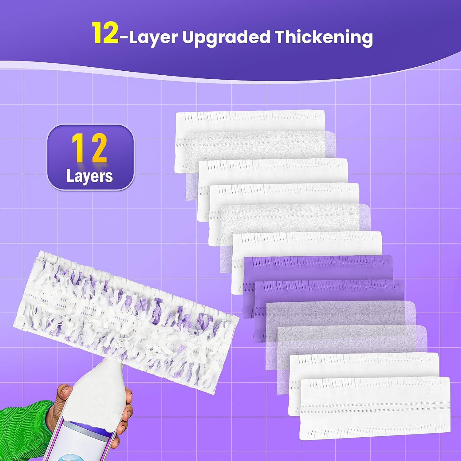 30 Pack Power Mop Pad Refills for Swiffer PowerMop Multi-Surface Mop