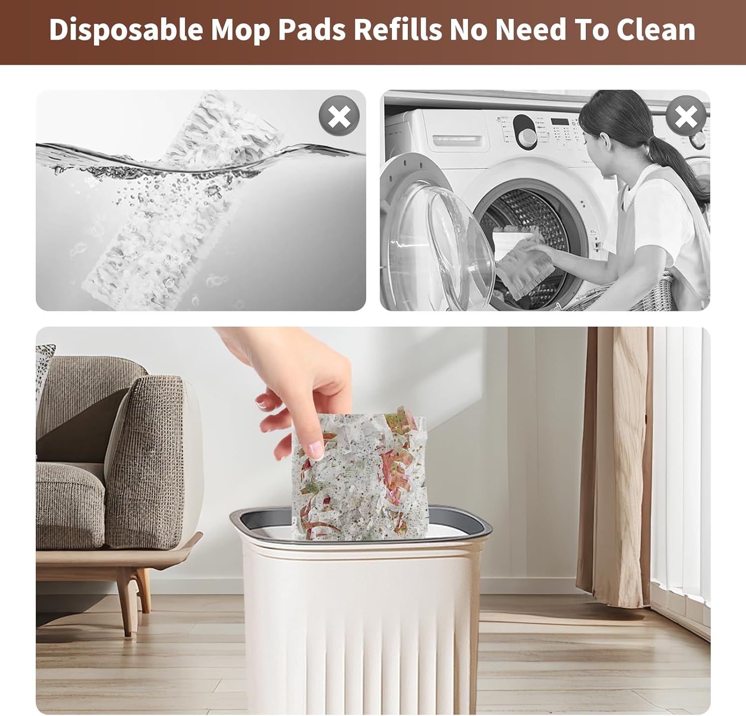 18 Pack Hyphen-X Power Mop Pads Refills for Swiffer 1