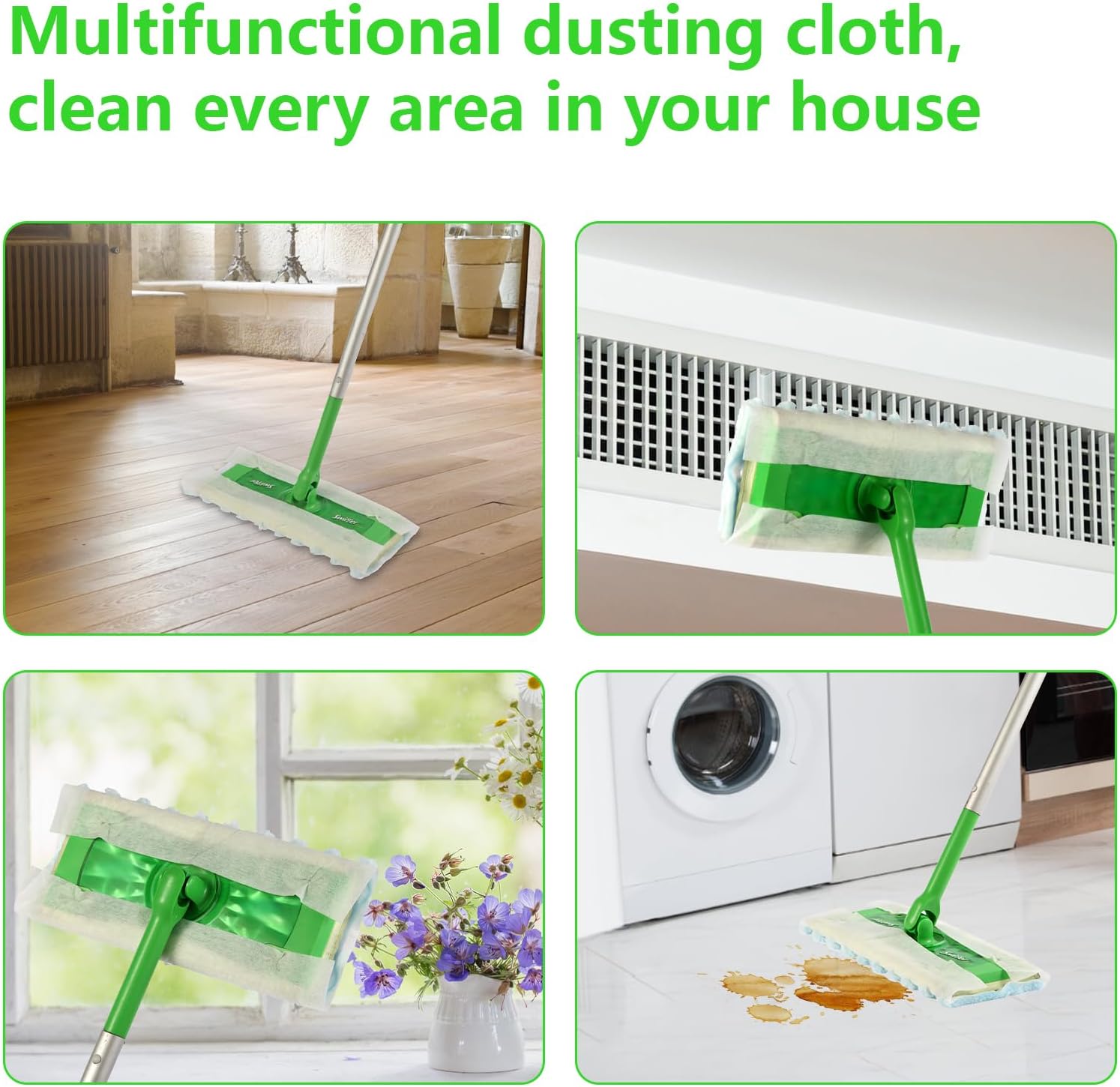 32 Count Heavy-Duty Dry Mop Refills for Swiffer