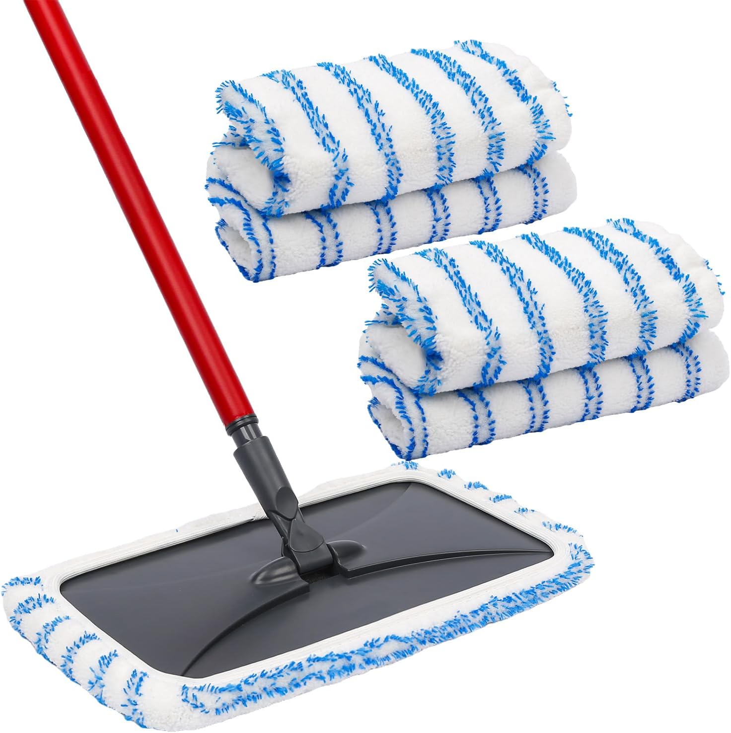 kCarpoly 4 Pack Reusable Mop Pads for 15x8 Inch Mops 1