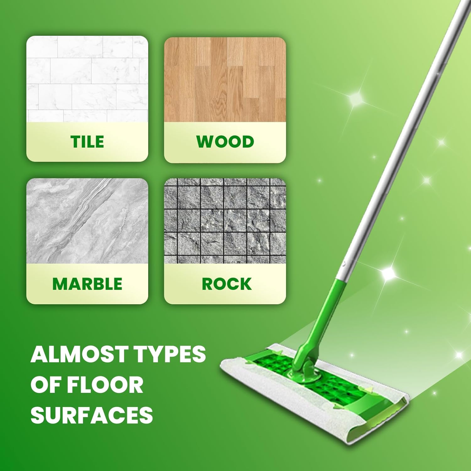 DXSAGVY Upgraded Wet Mop Pads 64 Count Refill