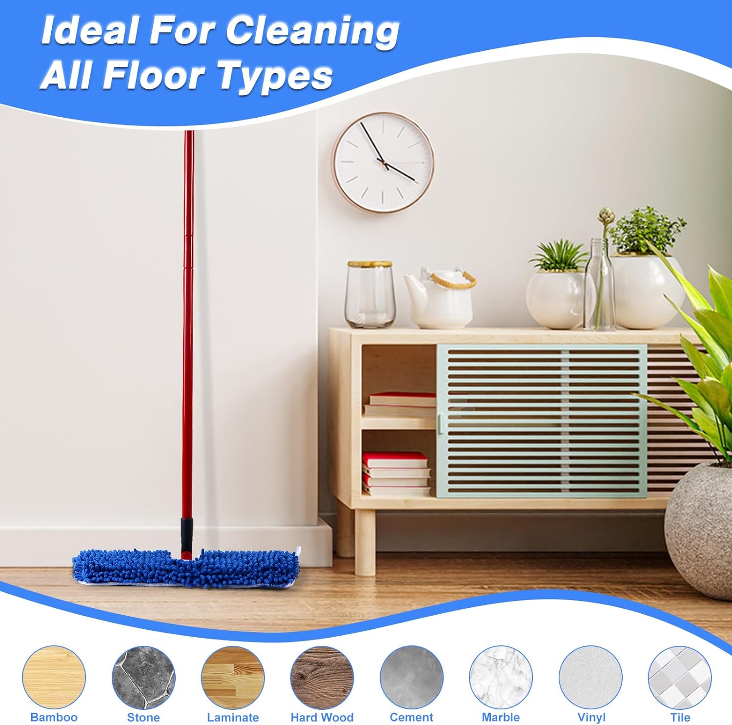 Sealuncle Microfiber Mop Refill Heads Pack of 6