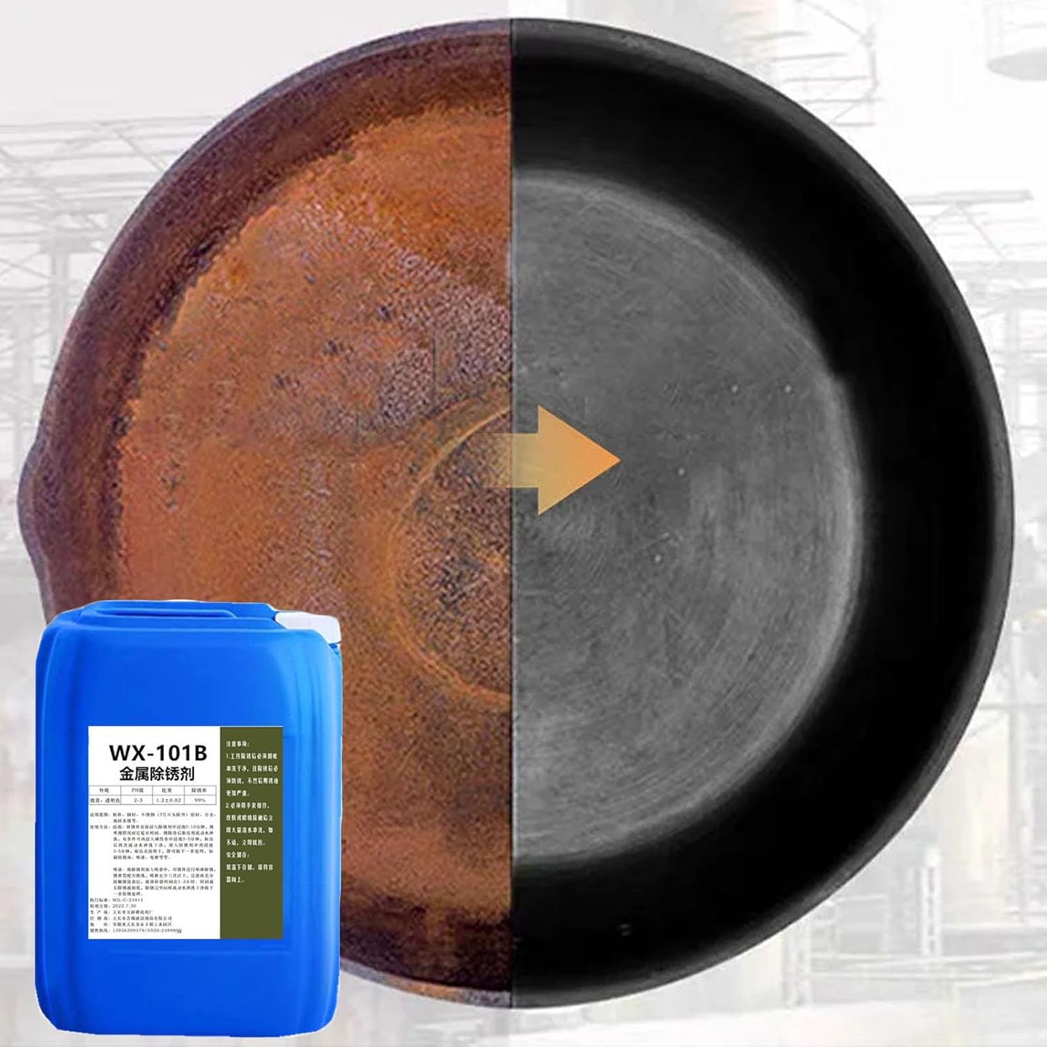 Powerful Metal Rust Remover 500ml - Wx-101b 1