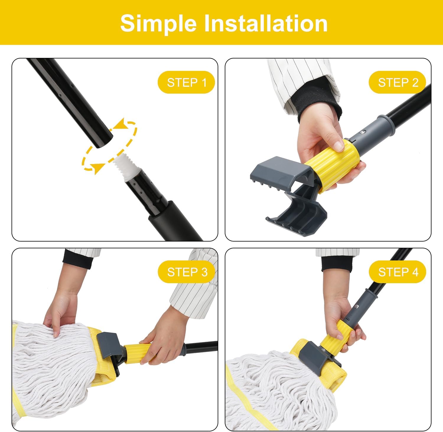KeFanta 58 Heavy Duty Mop Handle 6 Pack