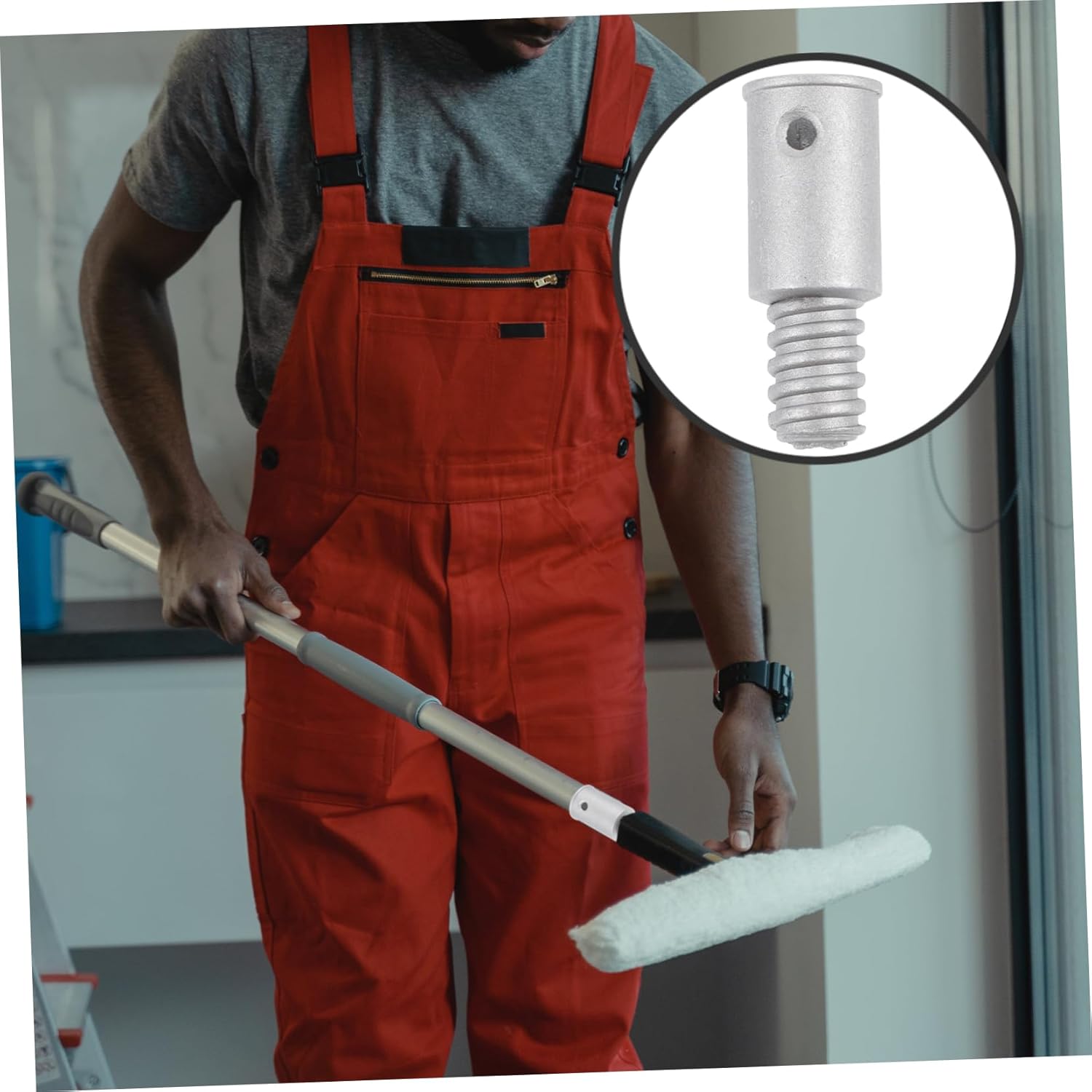 Packove Telescopic Pole Connector Replacement Broom Handle