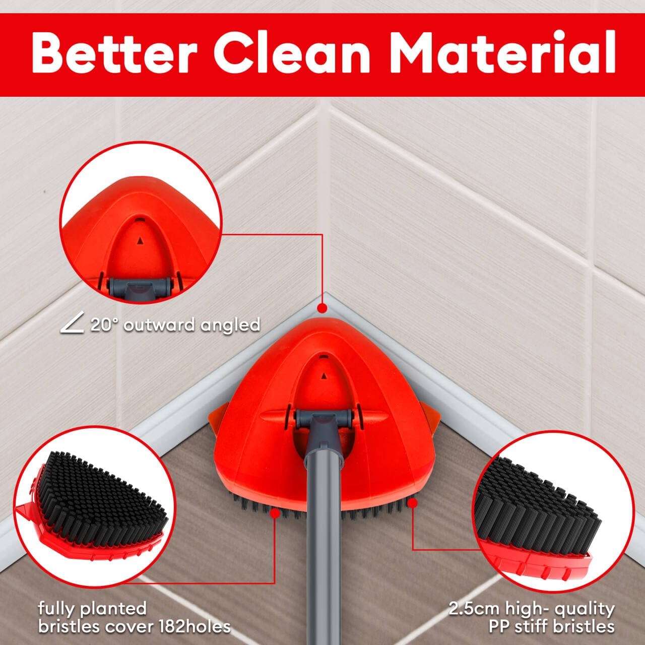 Dockvolt 2 Pack Scrub Brush Replacement for O-Cedar EasyWring 1 Tank