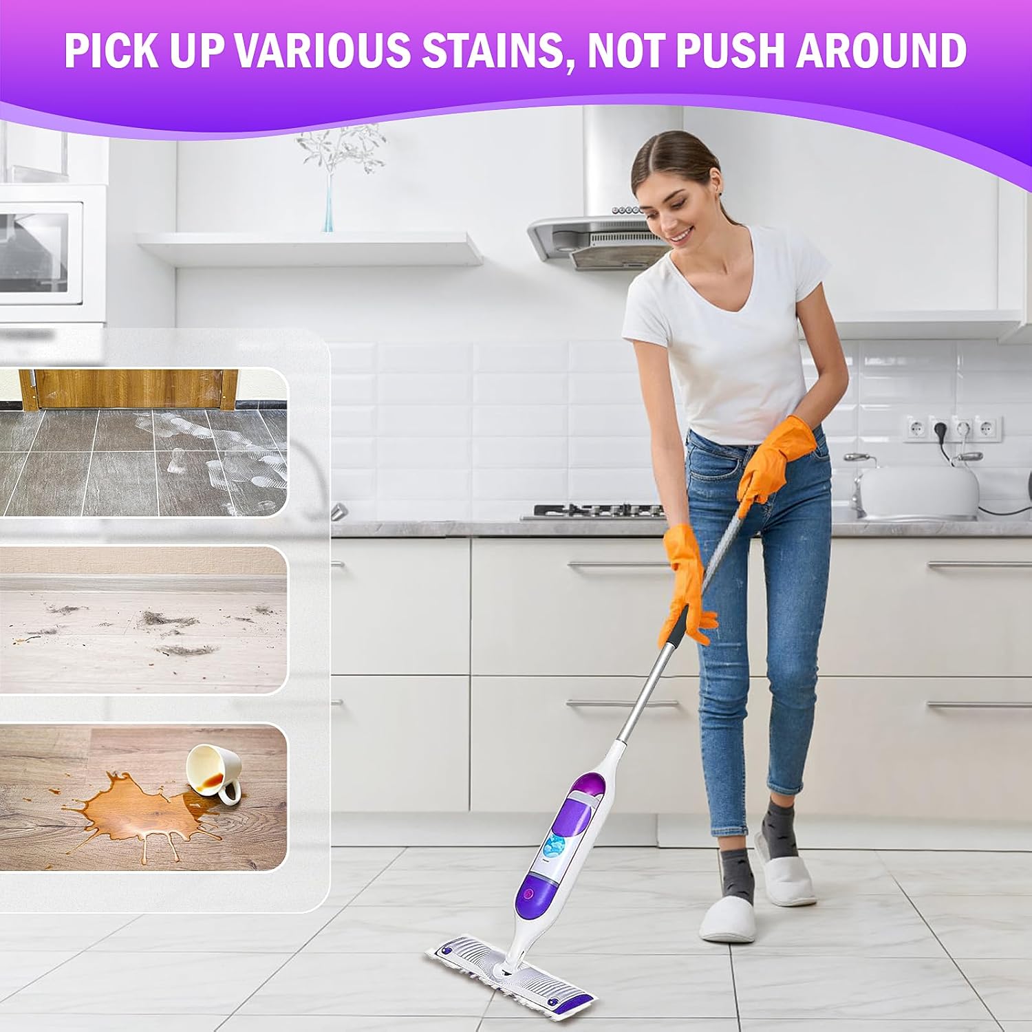 30 Pack Disposable Mop Pads Refills for PowerMop