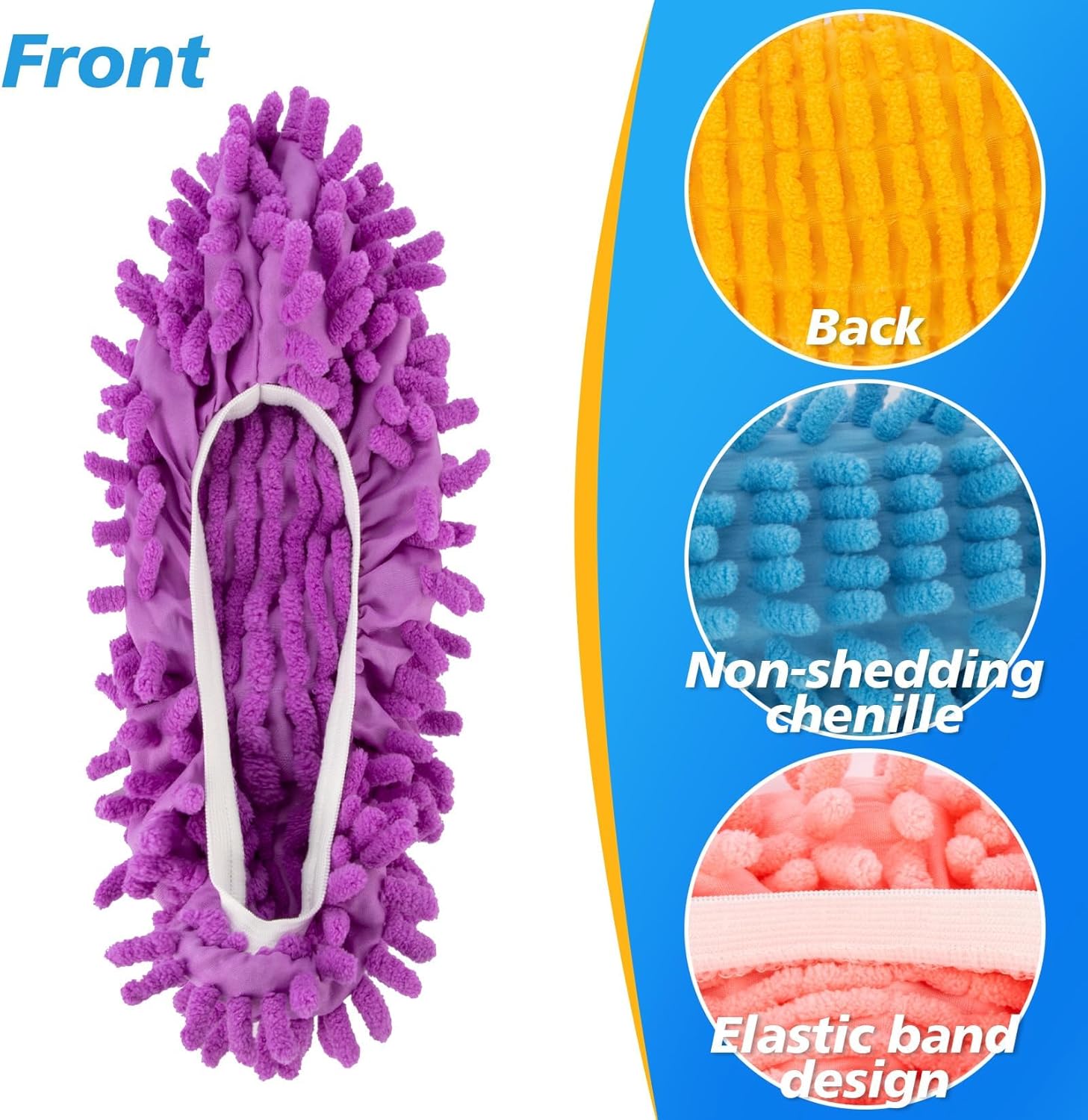 10 Mop Slippers for Floor Cleaning - Women Friendly