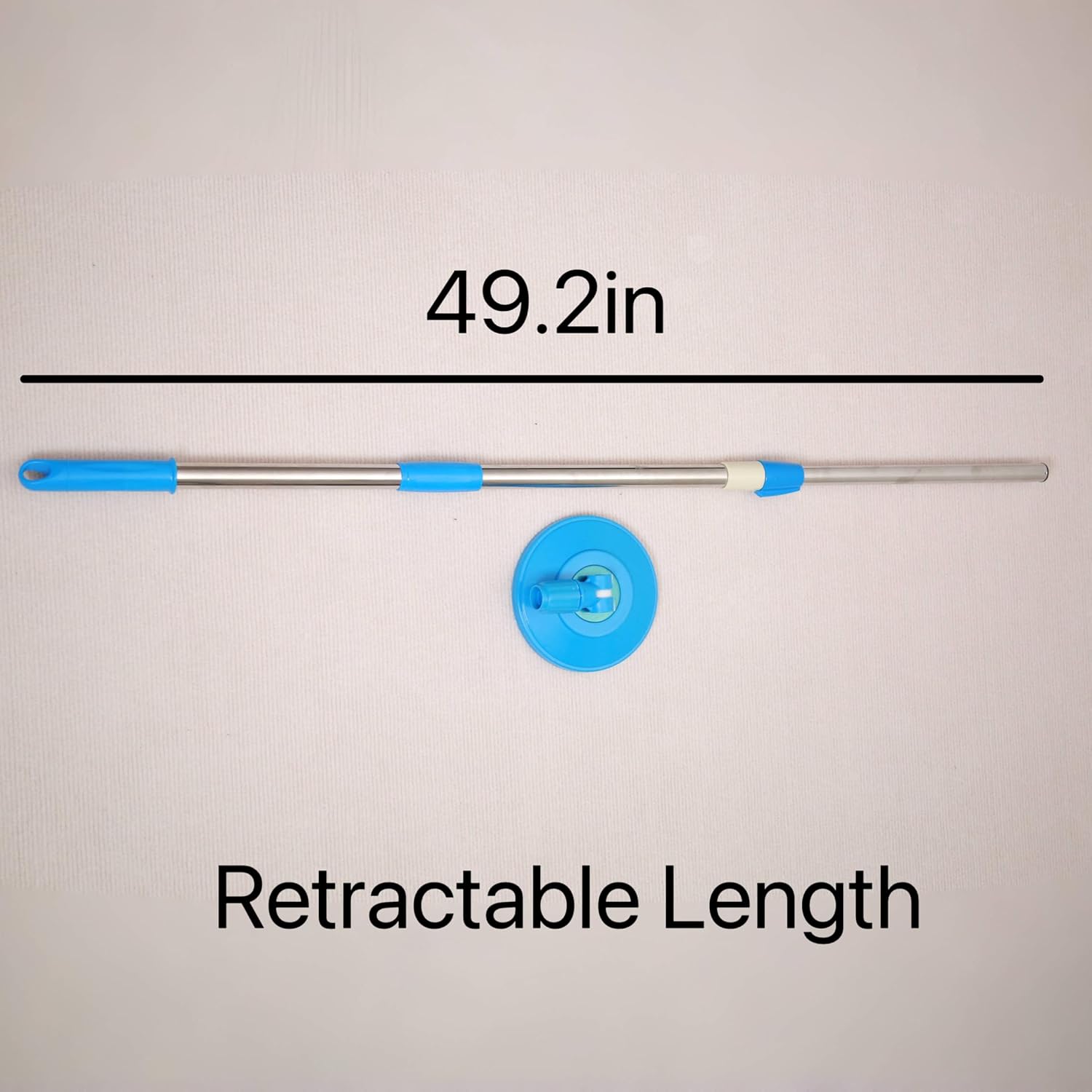 LeoJiang Spin Mop Handle Replacement 360 Degree Rotating Telescopic